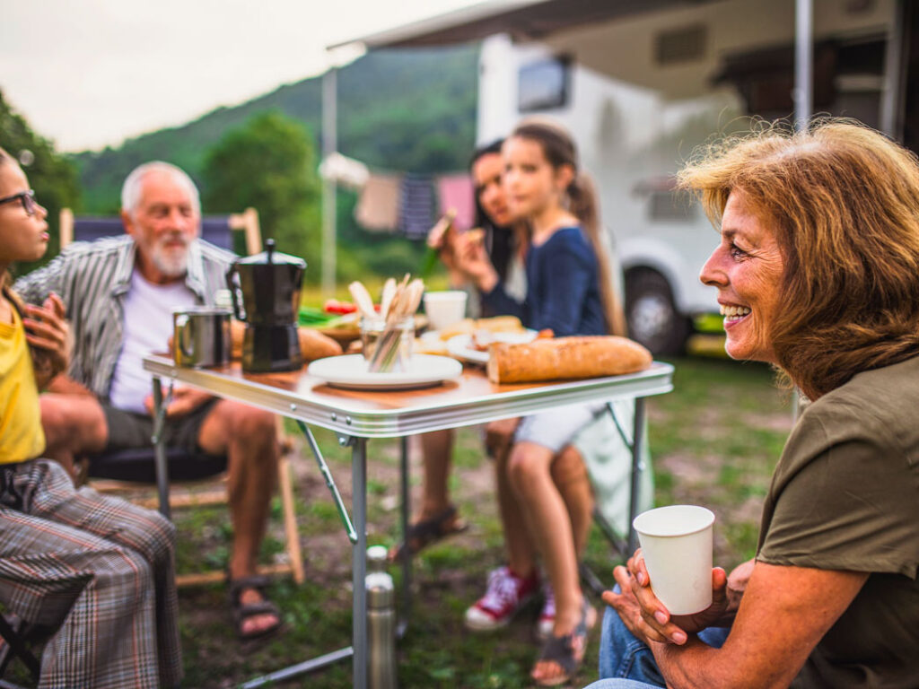 camping gardiennage caravane